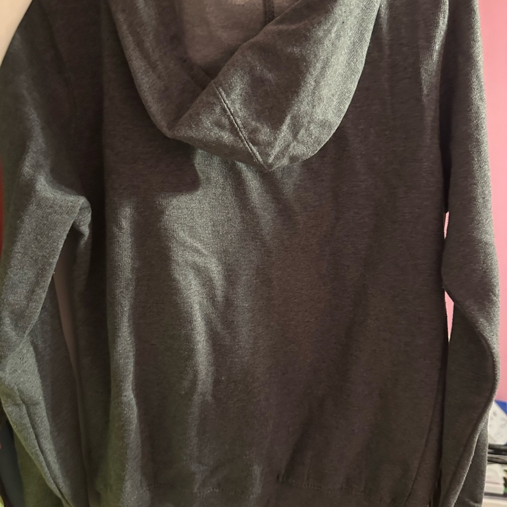 Zumiez Galaxy Cat Hoodie — Gray Space Cat Cozy Fleece Sweatshirt (Medium) - Picture 7 of 8